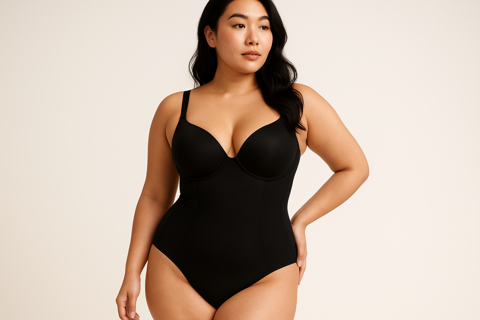 backless bodysuit shapewear with tummy support

seamless compression bodysuit for daily wear